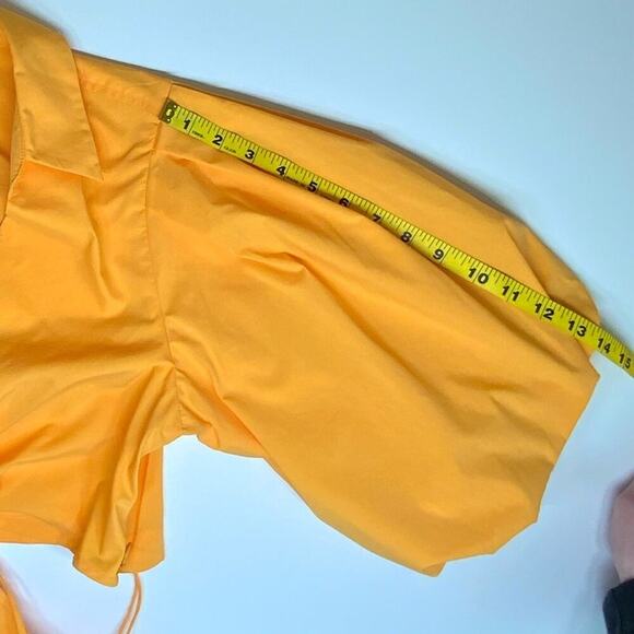 NWT | Jonathan Sinkhai | Aulora Cutout Poplin Mini Dress | Zinnia | Medium - Picture 9 of 16